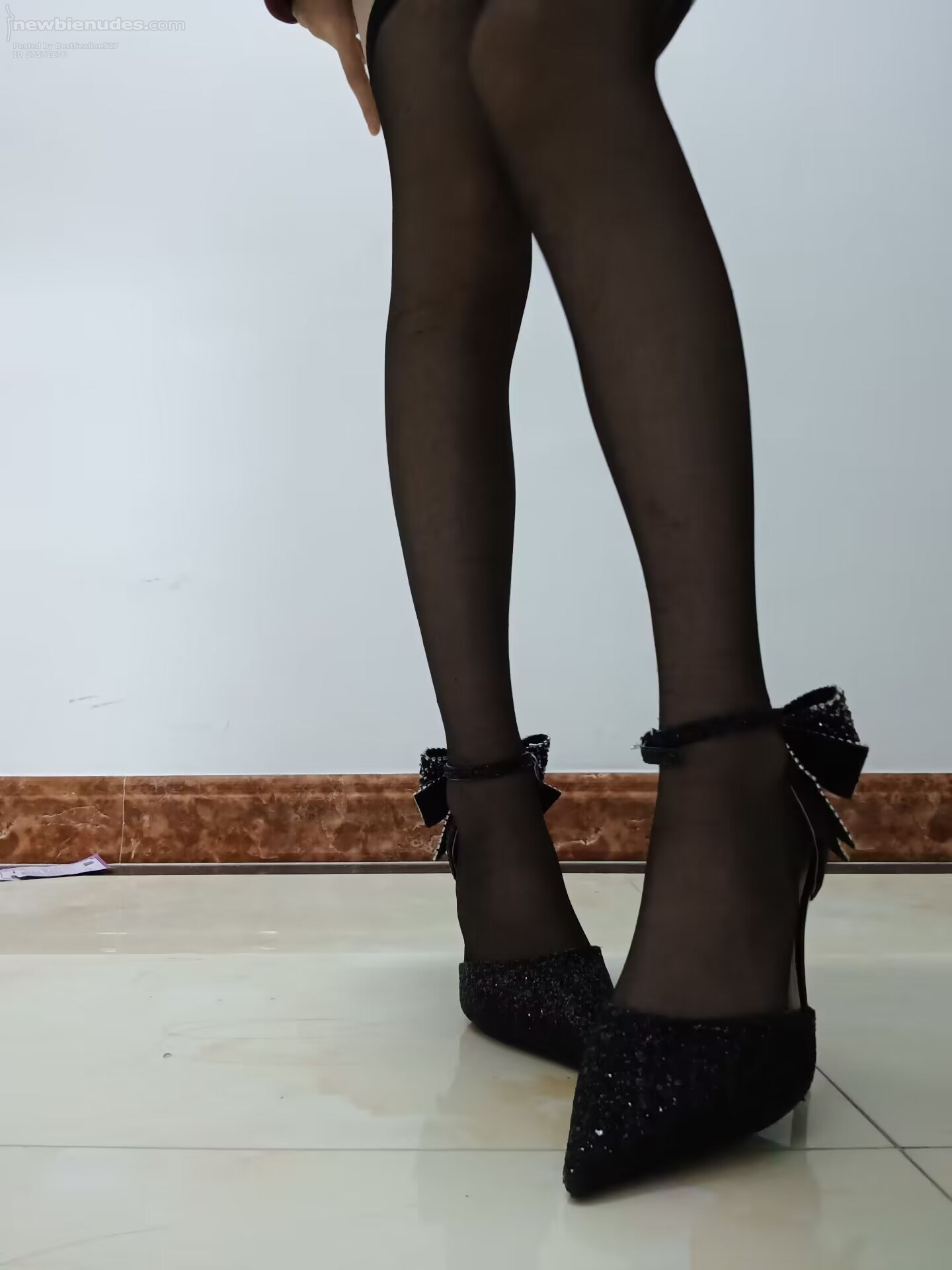New heels. . . A bit too big