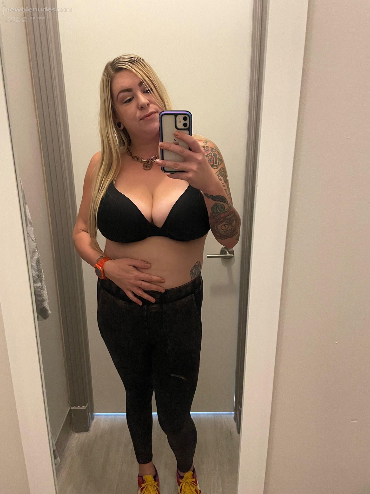 Smother your face in her breasts