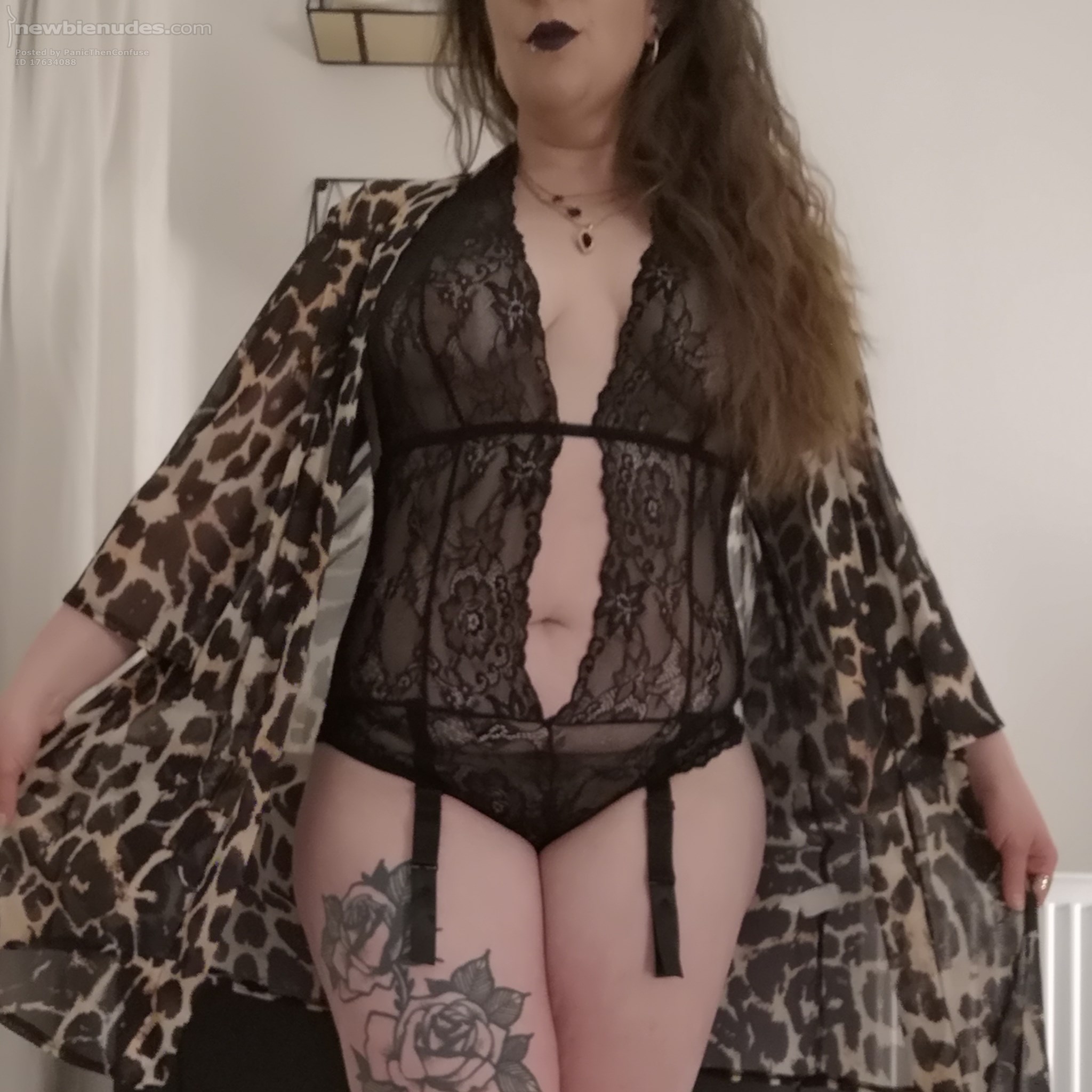 Leopards and lace...