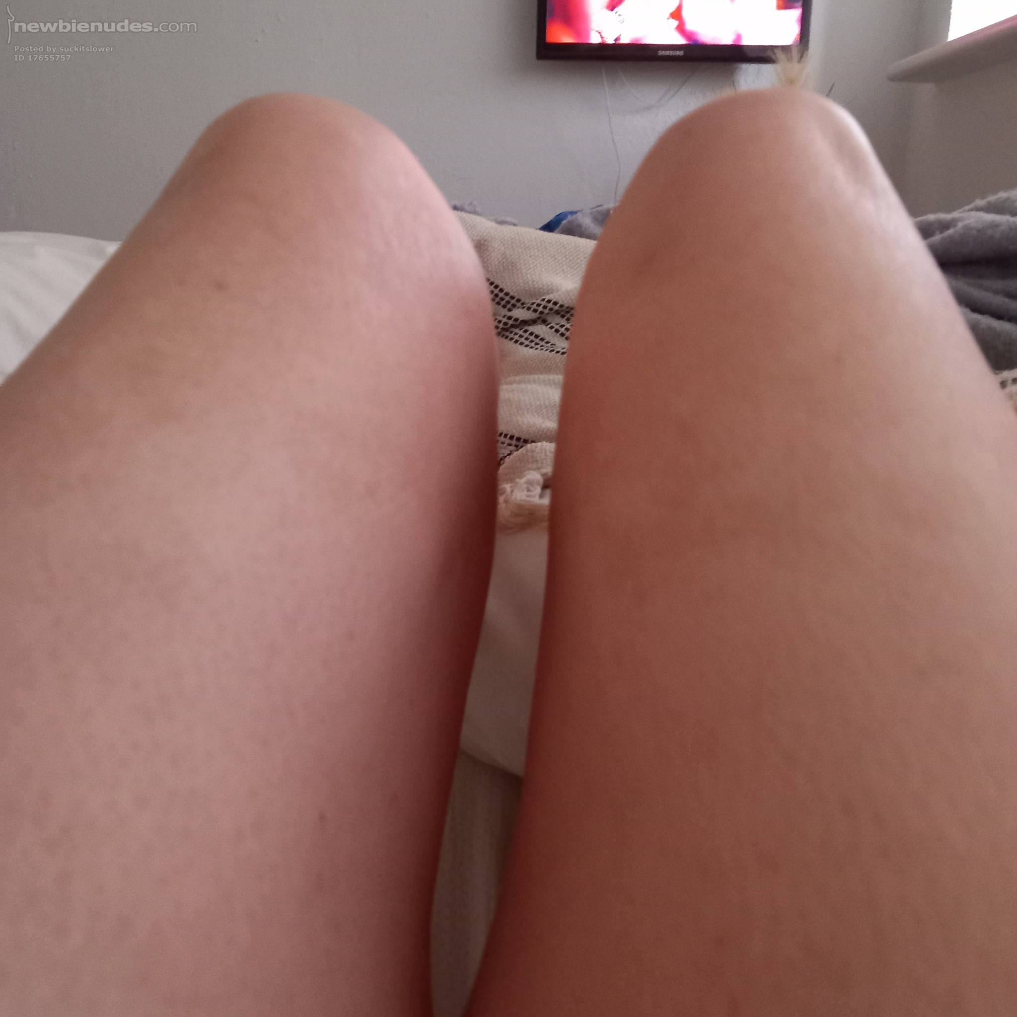 I love to slide my tongue up Gaynor’s legs until I reach her snatch