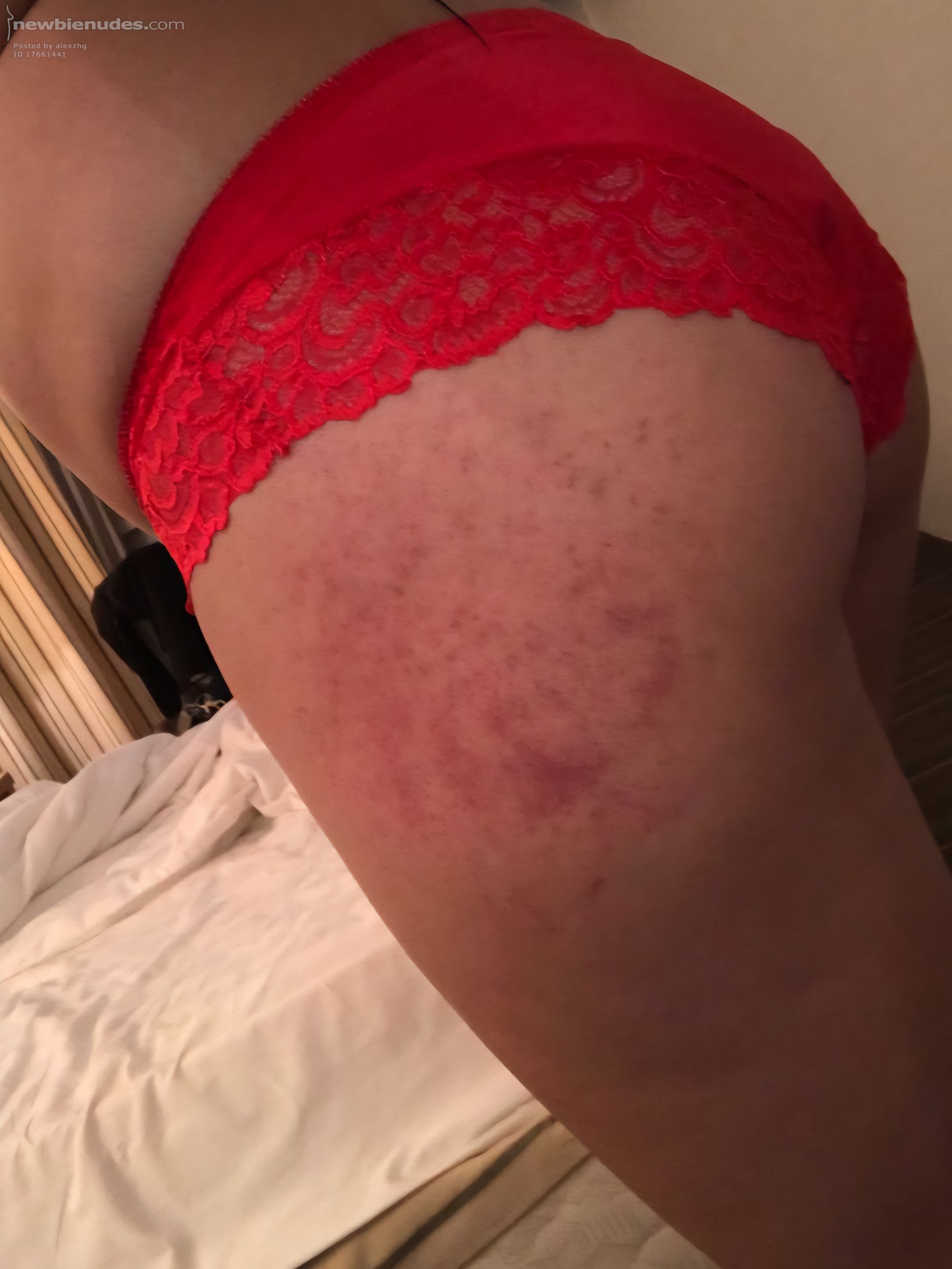 It's old pic of my wife when we started our lifestyle. She had one guy and ...