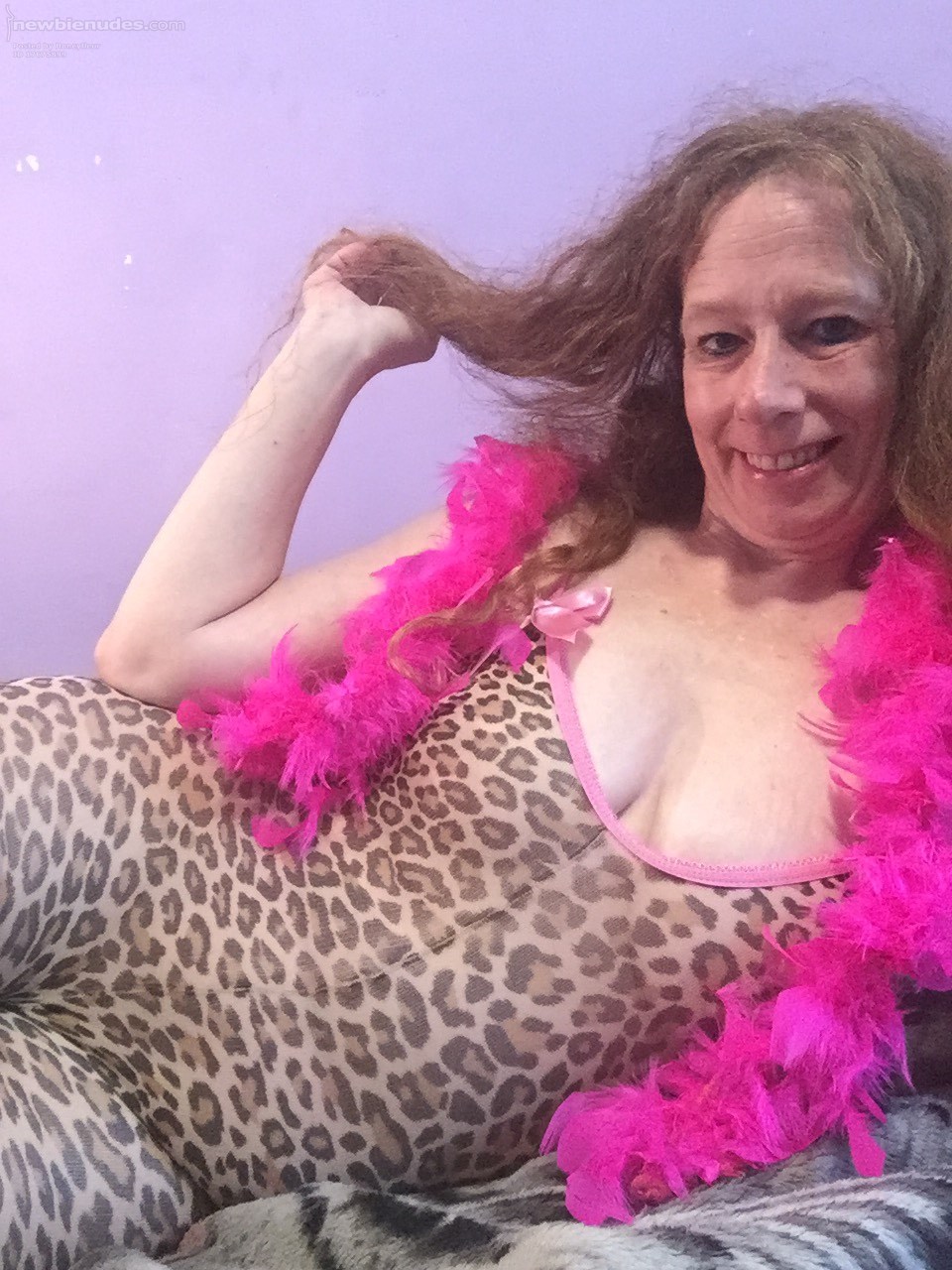 Honeyfleur slutty nympho in leopard lingerie looking sexy af