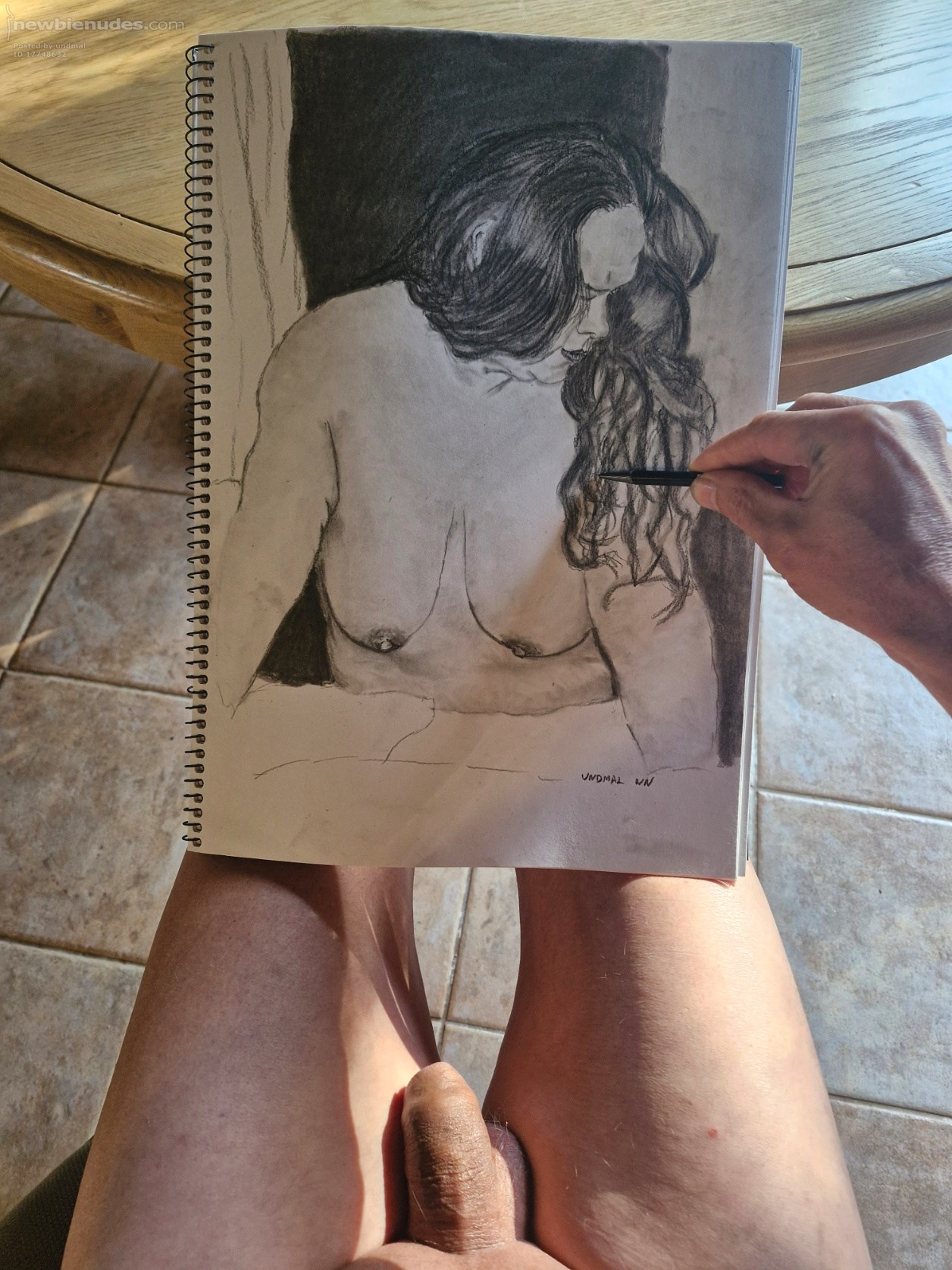 Sneaking a quick sketch in....always a guilty pleasure