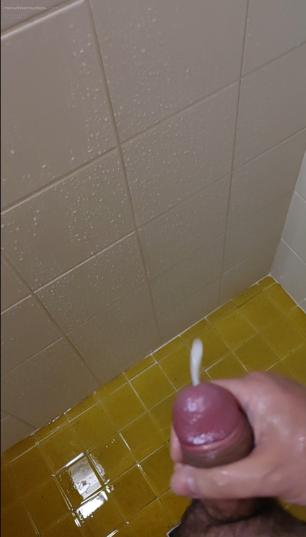 Camp ground shower masturbation and cumming