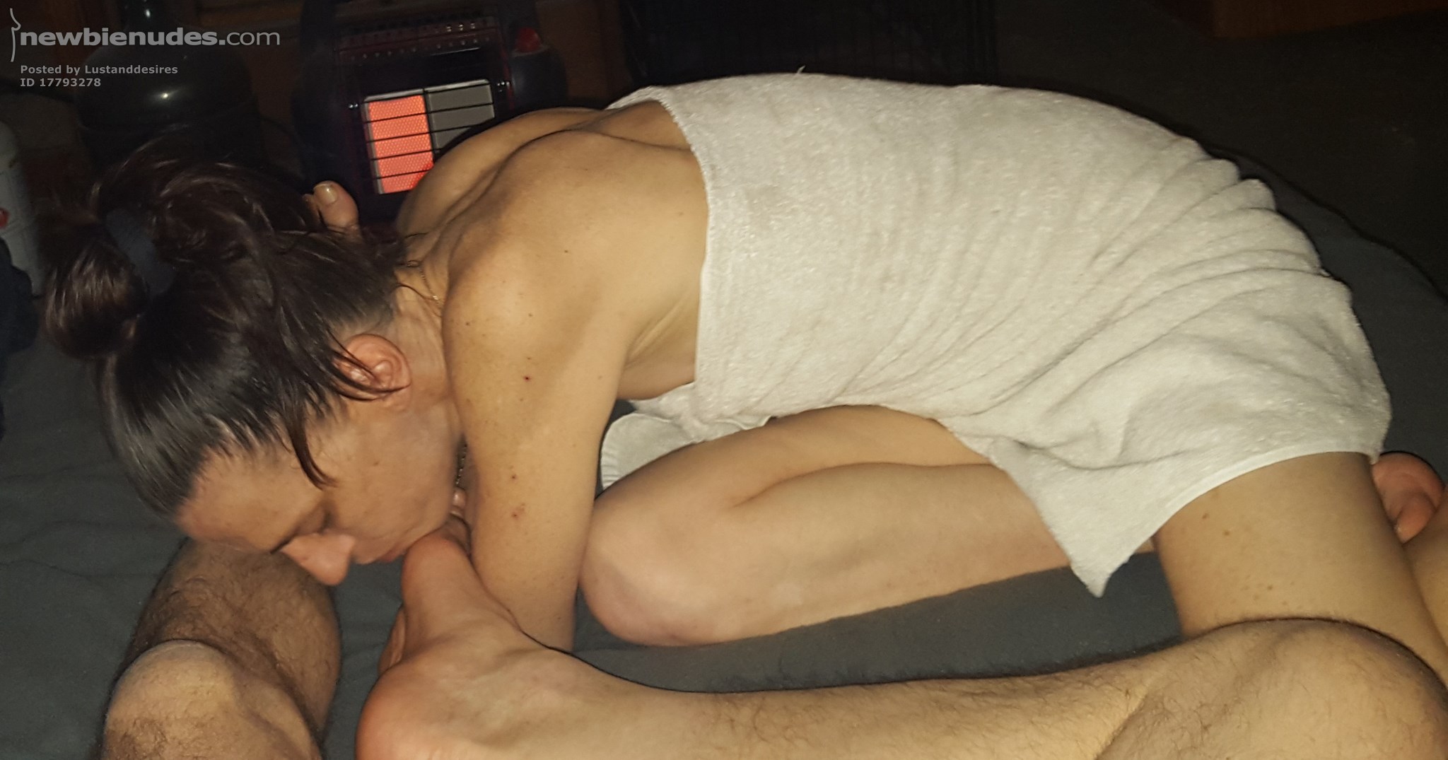 Freshly showered and ready for more