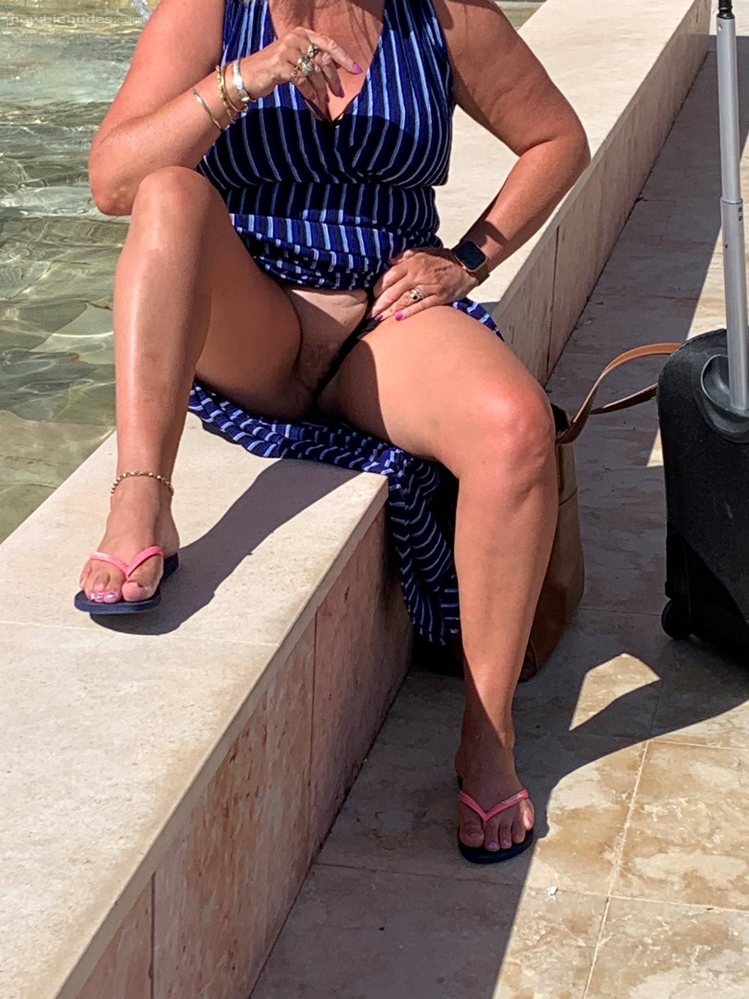 quick flash outside the hotel