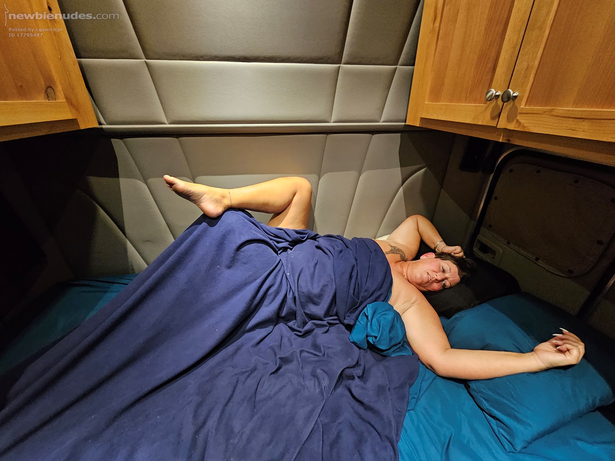 sprawled out in the big rig