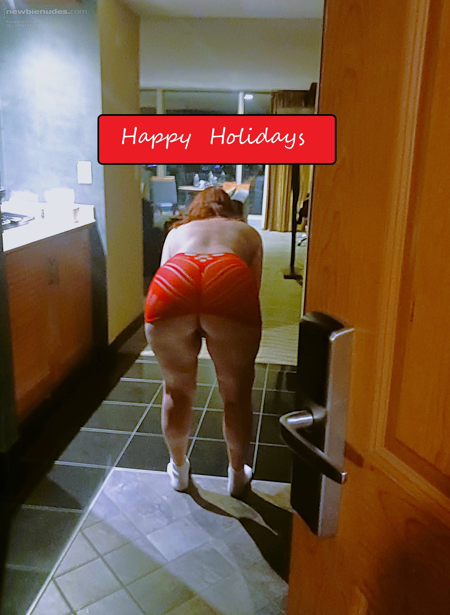 Happy Holidays. Love surprises like this, Gotta wonder, Hmm was she waiting...