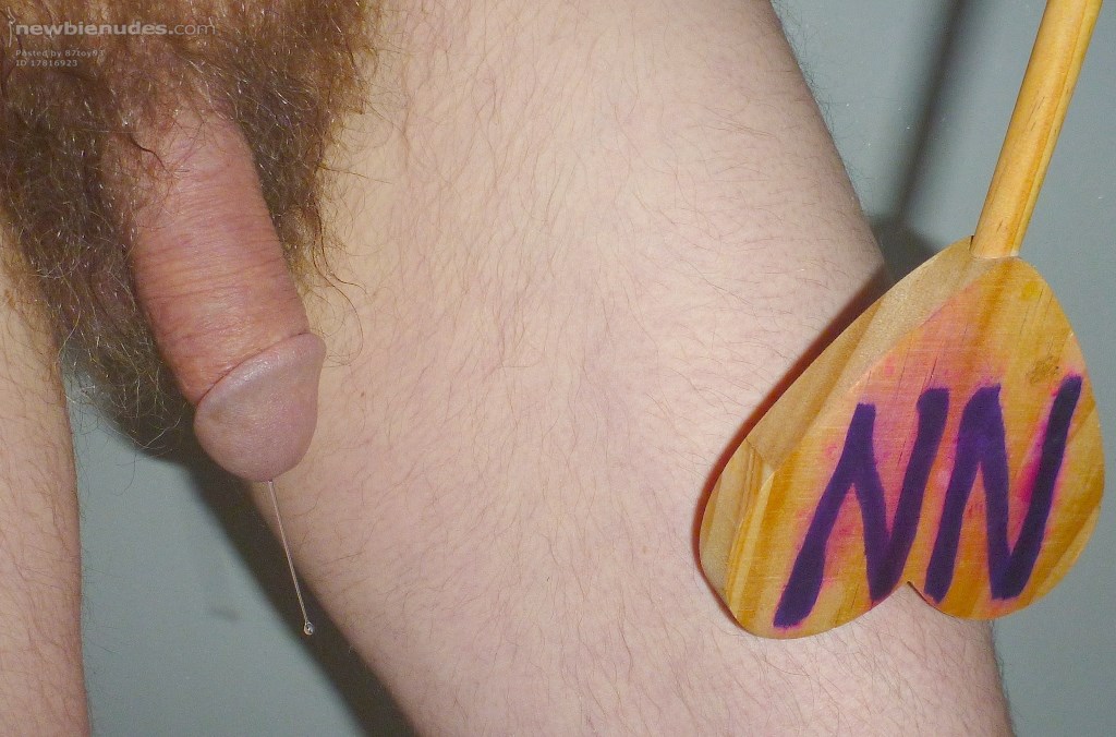 A close up of my dew drop/ fluid thread as I stand after my shower in late April of 2025.