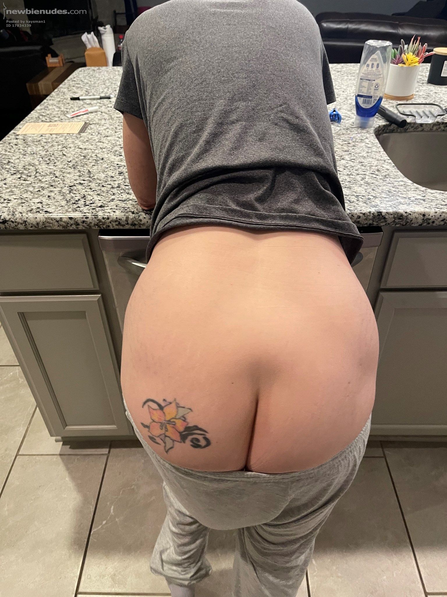 Most guys would walk by and spank my ass, but he pulls my pants down! Can’t...