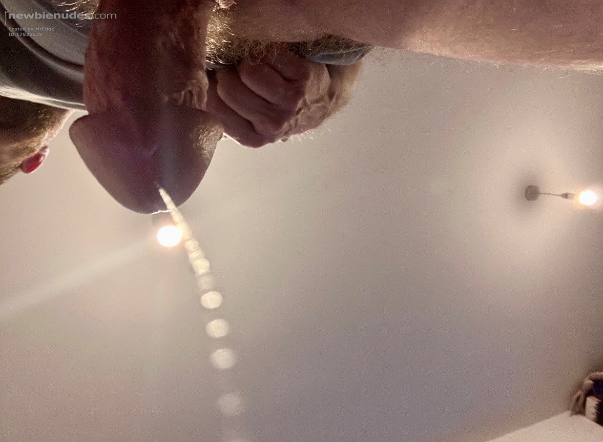 Love it when I’m dripping precum! Anyone want a taste?