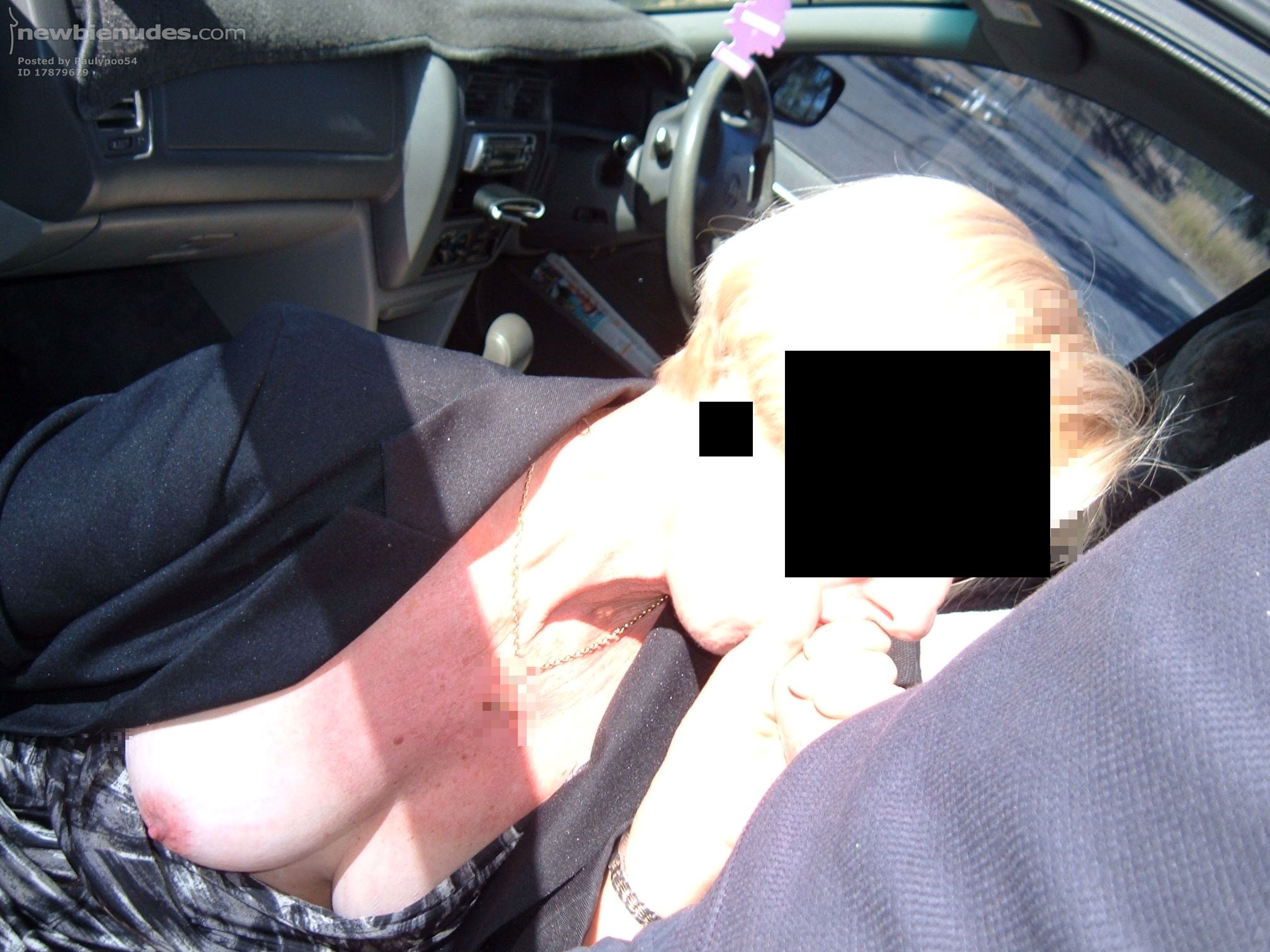 Last photos of Lookout fun.  On the way home she had heer dress around her ...