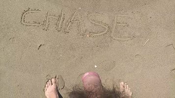 My first cumshot on the beach (2019)