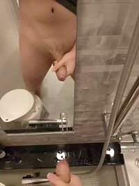 Huge load after milking my cock for 2 hours