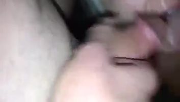 This dirty slut loves sucking 3 cocks at once