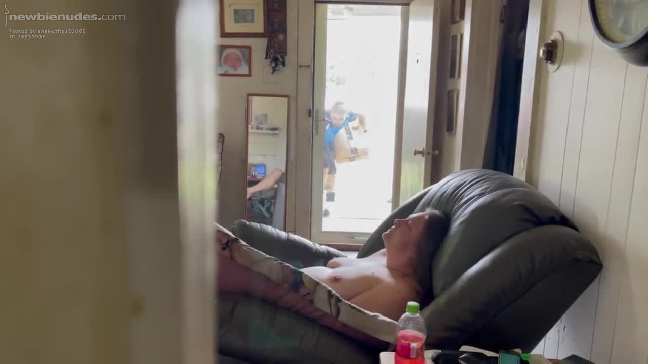 Laying in the recliner nude while the Amazon guy delivered my package. if y...