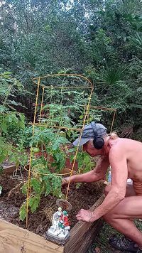 My nude gardening