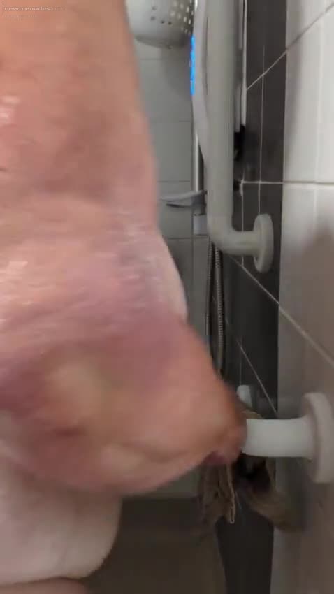 Shower fun hubby didn't know until I uploaded it and showed himself