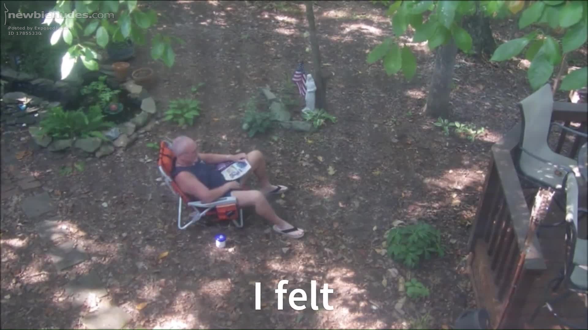 I was caught masturbating in my backyard by a visiting exchange student.  H...