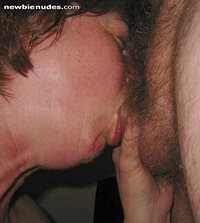Taking full cock just as he squirts a creamy load down my throat! I luv cum...
