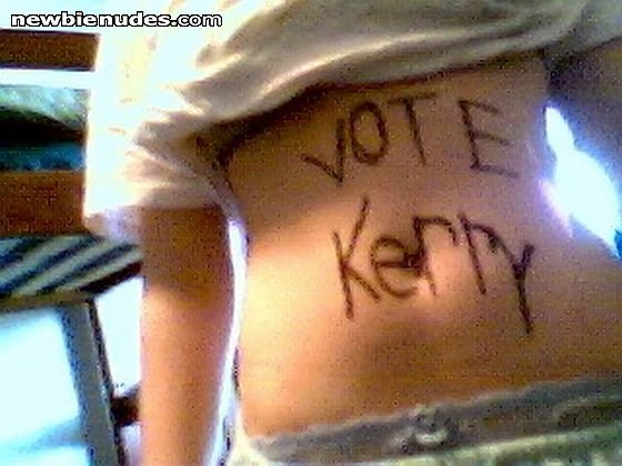 a friend wiht a politcal message