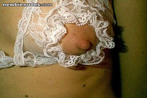Anita's white bra