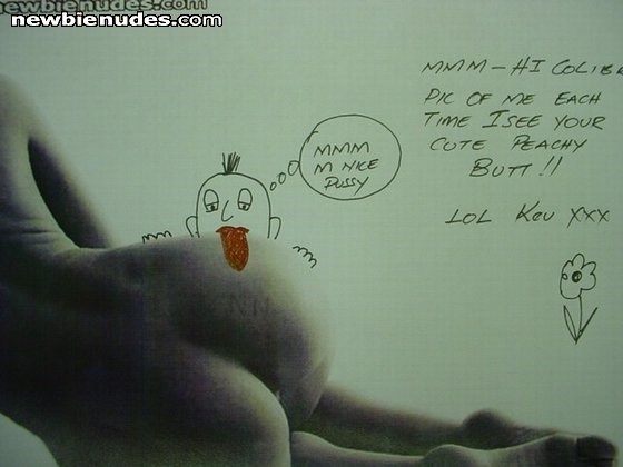 HI Colibri, just a little bit of fun, MMM luv that peachy ass.