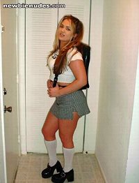 I went to a fancy dress a while back as a school girl...
