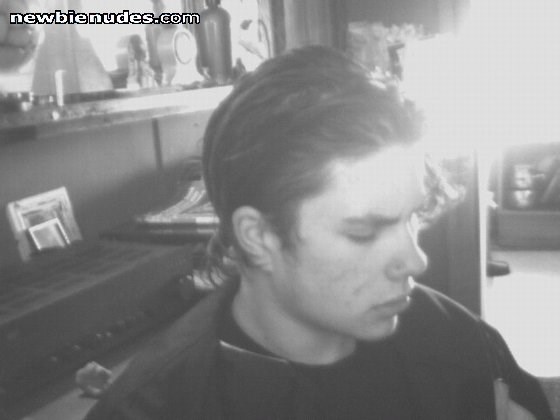 my fucking ugly face...i dont know why im scowling...sorry...