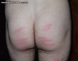 after my wife caned me