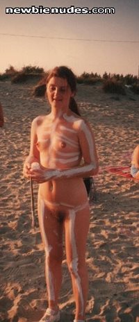Body painting on holiday