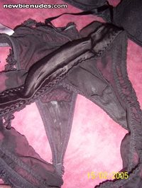 my gfs awesome worn sexy knickers, thats all her doing by the way lol