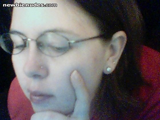 You can't see it well, but in the corner of my nose...new piercing...