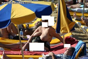 Beach holiday with the hugest areolas of england 1