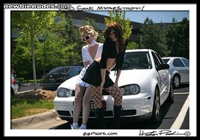 These were taken at a local VW car show. I am dressed up as Helga, the naug...