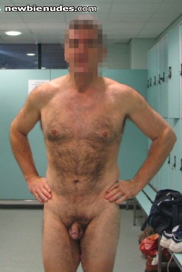 At gym in birthday suit - 2