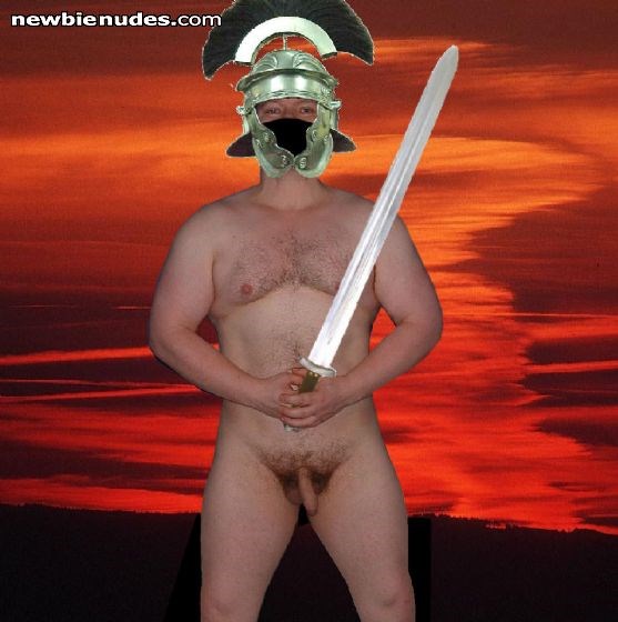 With my magic sword protecting me against Pixies and vampires :)