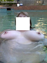 My Boobs just floating in water,