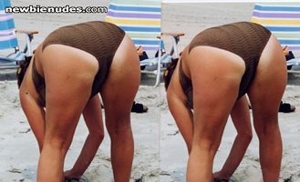This Is A Double Shot Of My MILF Wife's Ass!! Would Love To See Her Get Fuc...