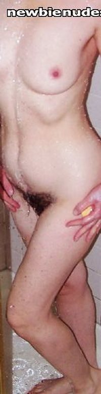 Wife in the shower and getting ready for great sex!