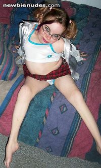 NAughty school girl showing her panties! please write me stories as to what...