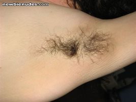 Close up of her hairy pit as requested many times. Fire away.