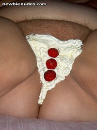 Blonde BBW Pussy "Sundae" Topped With Whipped Cream And Strawberries