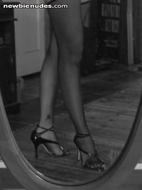 fishnet legs. all of my pics were taken by me with a mirror.