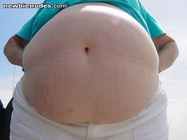 Big n round belly