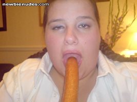 She loves sausage, but wants pussy right now, any offers