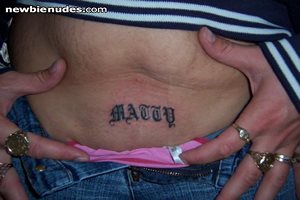 well ive now been branded with my partners name on my pubic bone