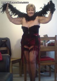 Getting ready to go to a Burlesque evening