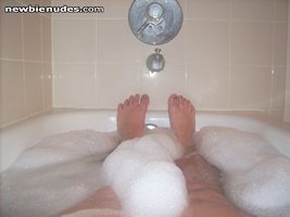 Me in the tub!