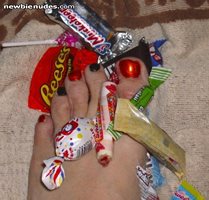 Trick or Treat....who wants my feet???....   ; )~